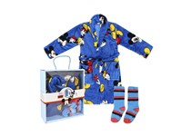 Conjunto Roupão + Meias MICKEY Disney Coralina - 3/4Anos
