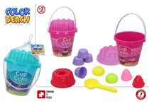 Balde Praia c/ Acess. Cup Cakes 17cm