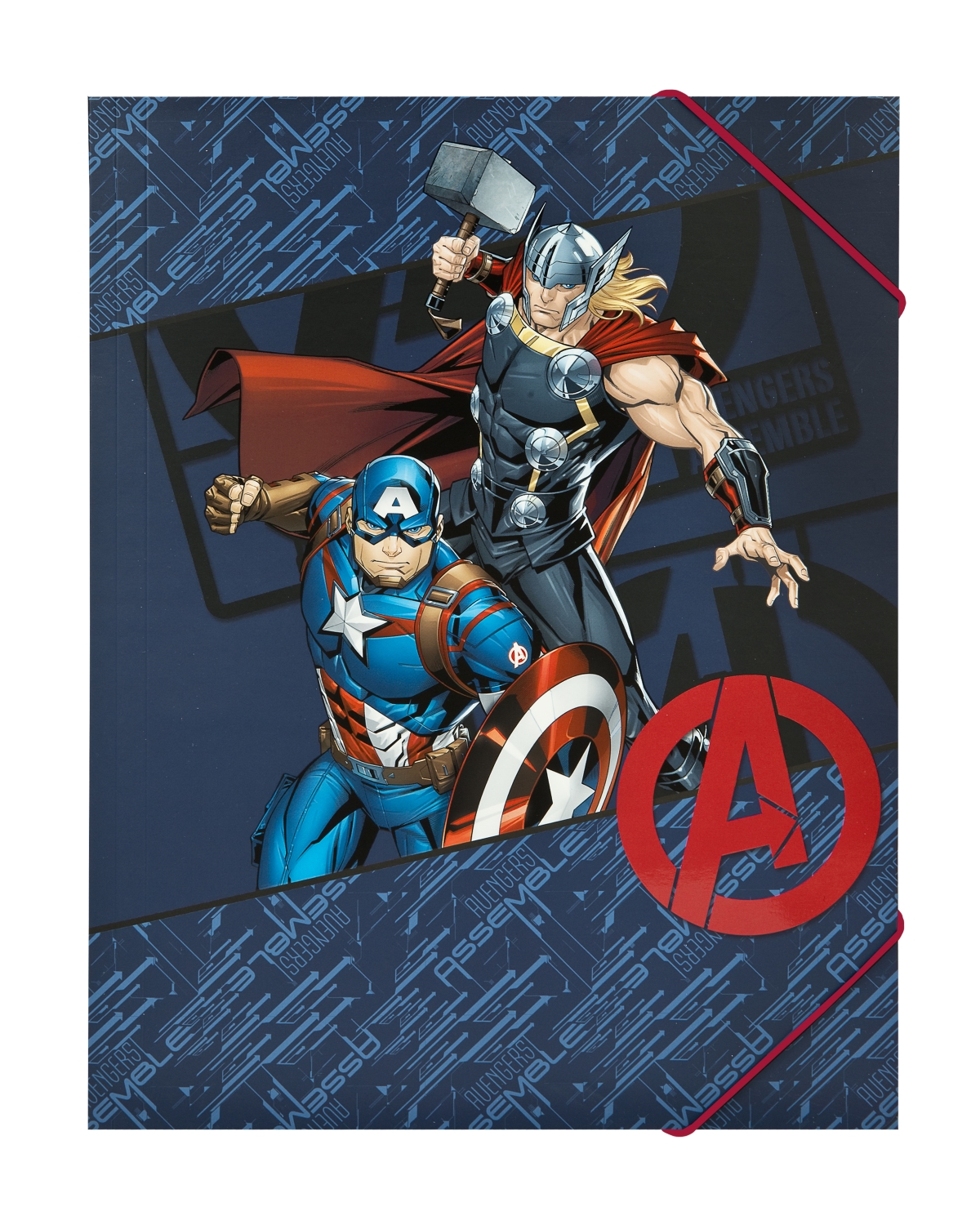 Pasta Elasticos A4 AVENGERS PapeLeiria