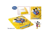 Capa Plastica C/Elasticos A4 Mickey