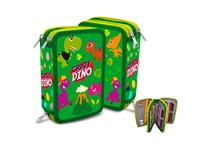 Estojo Triplo completo Crazy Dinossauro