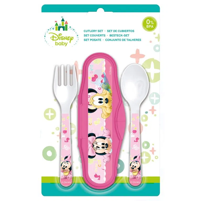 Conjunto Caixa de Talheres Minnie 
