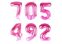 Balão de Aniversário Rosa 1M
