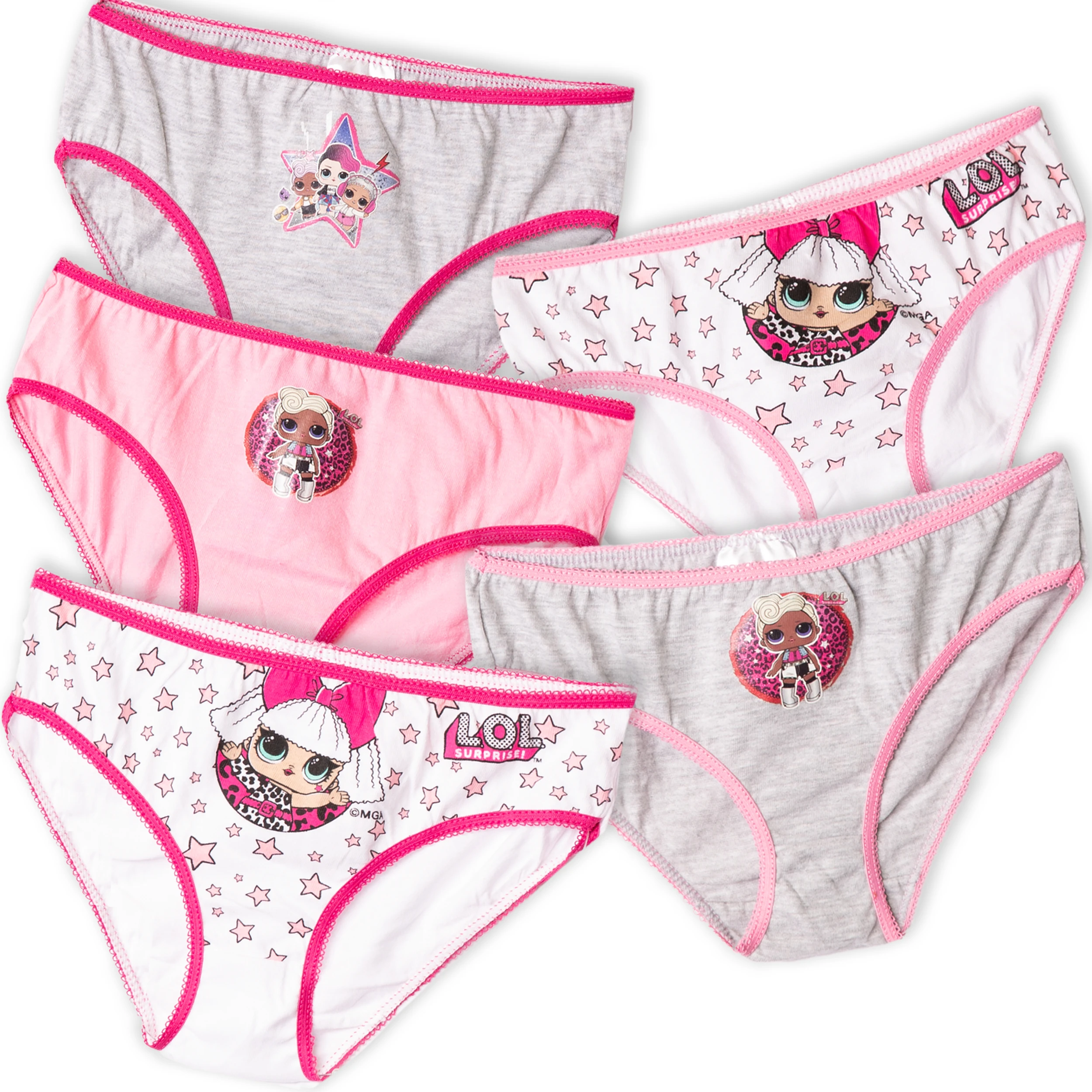 Cuecas LOL SURPRISE Blister C/5 Cuecas (5-6Anos)