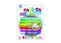 Cola CARIOCA 42110 GLITTER 10,5ML Fluorescente C/6 