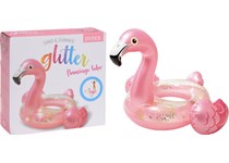 Boia Insuflavel Flamingo Purpurina 99x89x71Cm