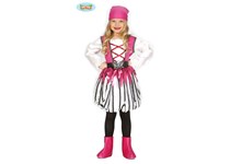 Fato Infantil Pirata Pink 10-12Anos