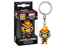 Porta Chaves Pocket POP Marvel Luchadores Captain Marvel La Estrella Cosmica