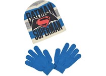 Conjunto Gorro e Luvas de BATMAN Tamanho 52 Azul
