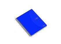 Caderno A5 Espiral AMBAR IDEAS 80fls 70g Pautado Capa Azul