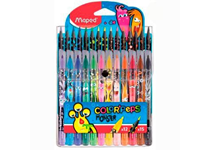 Kit Marcadores e Lápis de Cor MAPED Color Peps Monster Combo Pack de 12+15