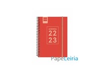 Agenda Escolar FINOCAM Cool Capa Plástica 1/8 Vermelho Ano22-23(Português)