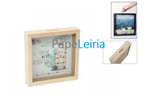 Mealheiro Madeira Quadro 13x13x4.2