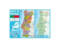 Base de Secretaria Mapa de Portugal 50x35cm 