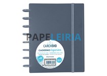 Caderno A5 CARCHIVO INGENIOX 100Folhas Pautado 100g Cinza