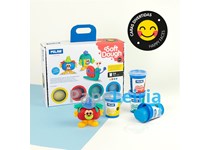 Plasticina Caixa SOFT DOUGH - Caras Divertidas (Pasta de modelar à base de trigo) - MILAN