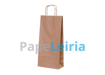 Saco Papel Asa Torcida 36 Kraft Castanho 14×8,5×39,5 P/1 Garrafa