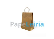 Saco Papel Asa Torcida Kraft 11x16x6.5Cm 