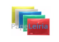 Bolsa P/Documentos HFP A4 Transparente Tipo Envelope C/Velcro e Fole 90761