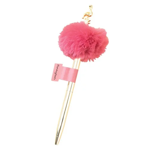 Caneta Pompom Flamingo Rosa Escuro funkyfish  "YOU GLOW GIRL" 