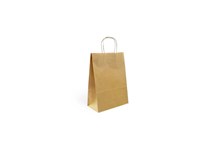 Saco 20x10x29Cm Papel Kraft C/ Asas 