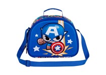 Lancheira Térmica Punch Capitão America Marvel 3D  