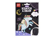 Raspa e Desenha Mini APLI Unicornio 