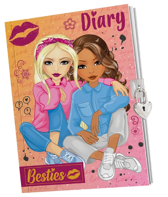 BESTIES - Diario A5 C/Cadeado 60Folhas Pautadas  