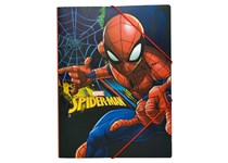 Spiderman Blue Net- Capa c/ elastico A4