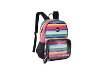 Mochila Now United 46cm c/bolso transparente c/ Porta-chaves de Borracha