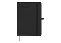 AGENDA MÍNIMAL TEXTURA 2024 Preto 82x127 Diaria 