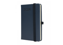 AGENDA MÍNIMAL TEXTURA 2024 aZUL 82x127 Semanal 
