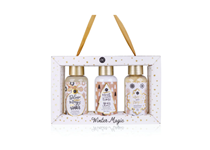 WINTER MAGIC Conjunto de Banho Gel de Banho+Creme Corpo+Sais de Banho