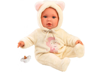 Baby Julia Ursinho Rosa Recém-Nascida 42cm  