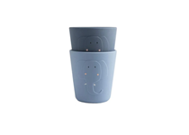 Copo de Silicone 2unidades - Mrs Elephant Azul - TRIXIE