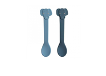 Colher de Silicone 2unidades - Mrs Elephant Azul - TRIXIE