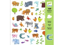 DJECO - Autocolantes Animais - 160 Autocolantes 