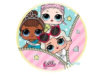 Toalha Redonda GLAM LOL SURPRISE Microfibra 130Cm Diam