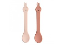 Colher de Silicone 2unidades - Mrs Rabbit Rosa - TRIXIE