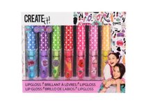 CREATE IT!- Batom lipgloss c/ glitter e cheiro 7pcs