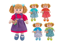 Boneca Trapos Pano 50Cm (Envio Aleatório)