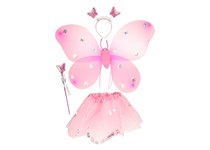 Conjunto Fantasia de Fada Borboleta c/ Diadema