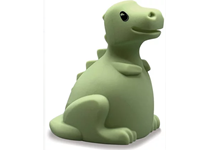 Mealheiro Dinossauro Verde Silicone