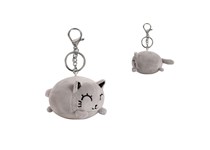 Porta-chaves peluche I-total animals Gato Cinza 