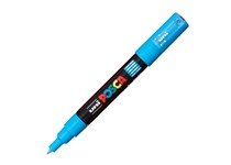Marcador Uni Posca Pc-1m Extra Fino 0,7mm Azul Claro 8