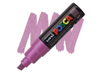 Marcador Uni Posca Pc-8k Grosso 8mm Rosa Metalico M13