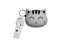 Porta Moedas em Silicone Gato Cinza I-TOTAL