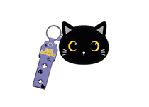 Porta Moedas em Silicone Gato Preto I-TOTAL