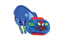 SPIDEY SPIDERMAN Caixa de Sandes c/Talheres