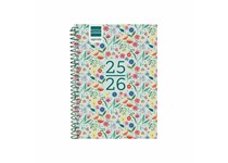 Agenda Escolar semanal 120x164mm 2025/26 espiral FINOCAM gamma fiori 645500726 1/8